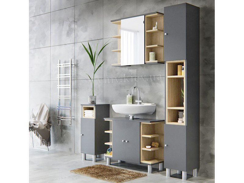Мебель для ванной ЛОТОС ВМВ / LOTOS VMV (графит)